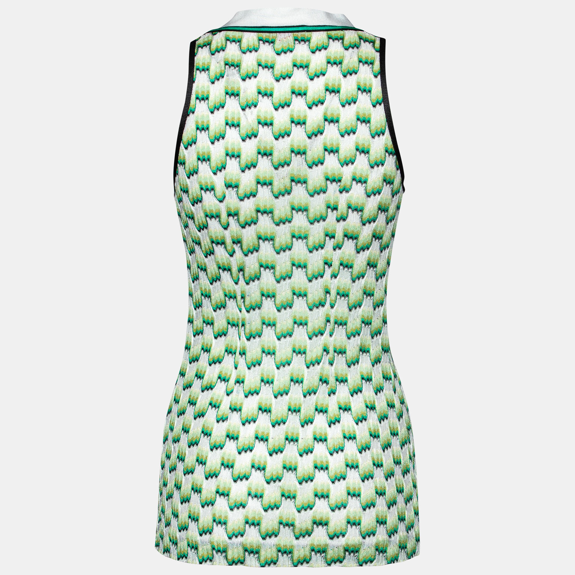 

Missoni Green patterned Knit Sleeveless Cardigan