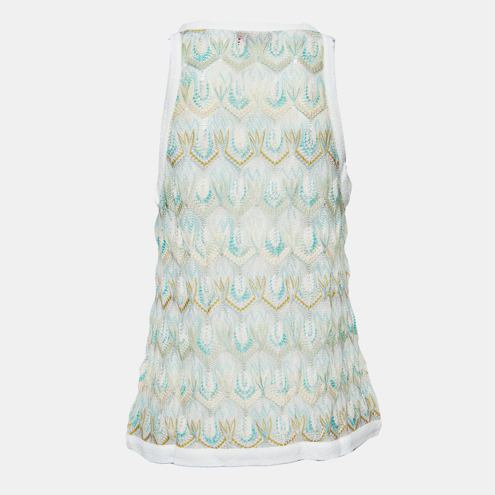 

Missoni Multicolor Knit Sleeveless Tank Top