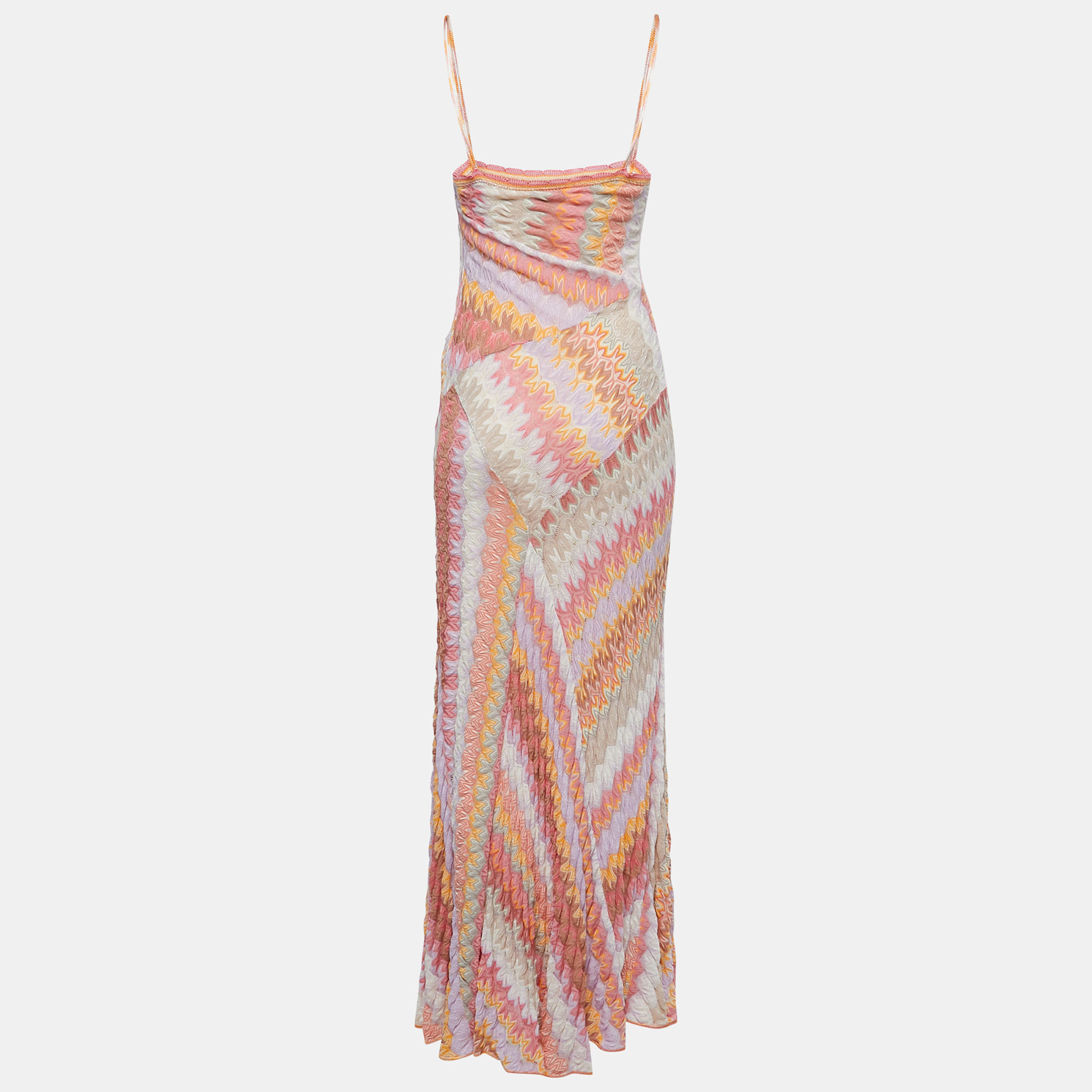 

Missoni Multicolor Crochet Knit Maxi Dress