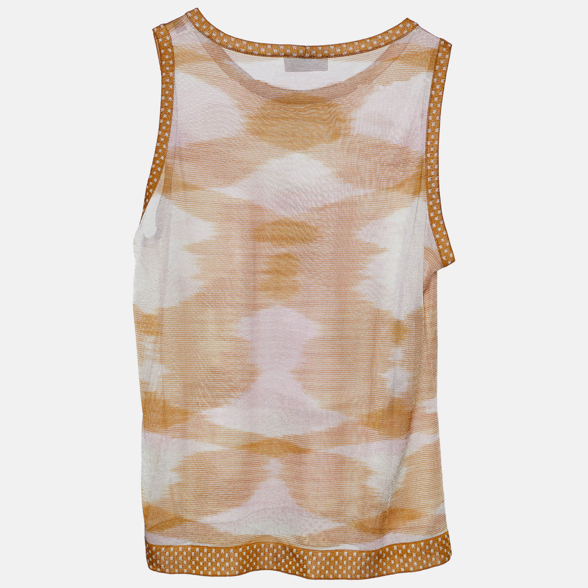 

Missoni Brown Knit Sleeveless Tank Top