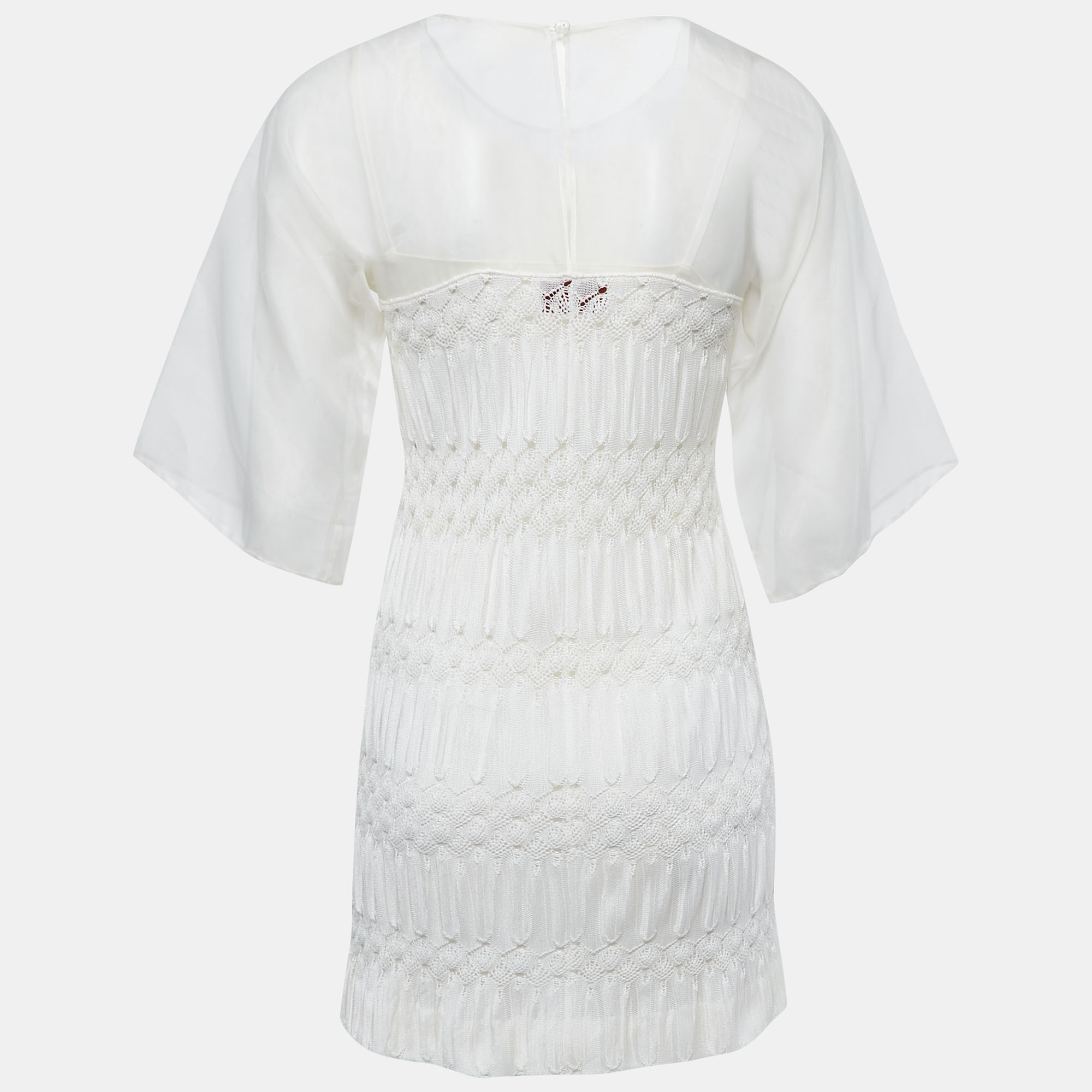 

Missoni White Silk & Knit Mini Dress