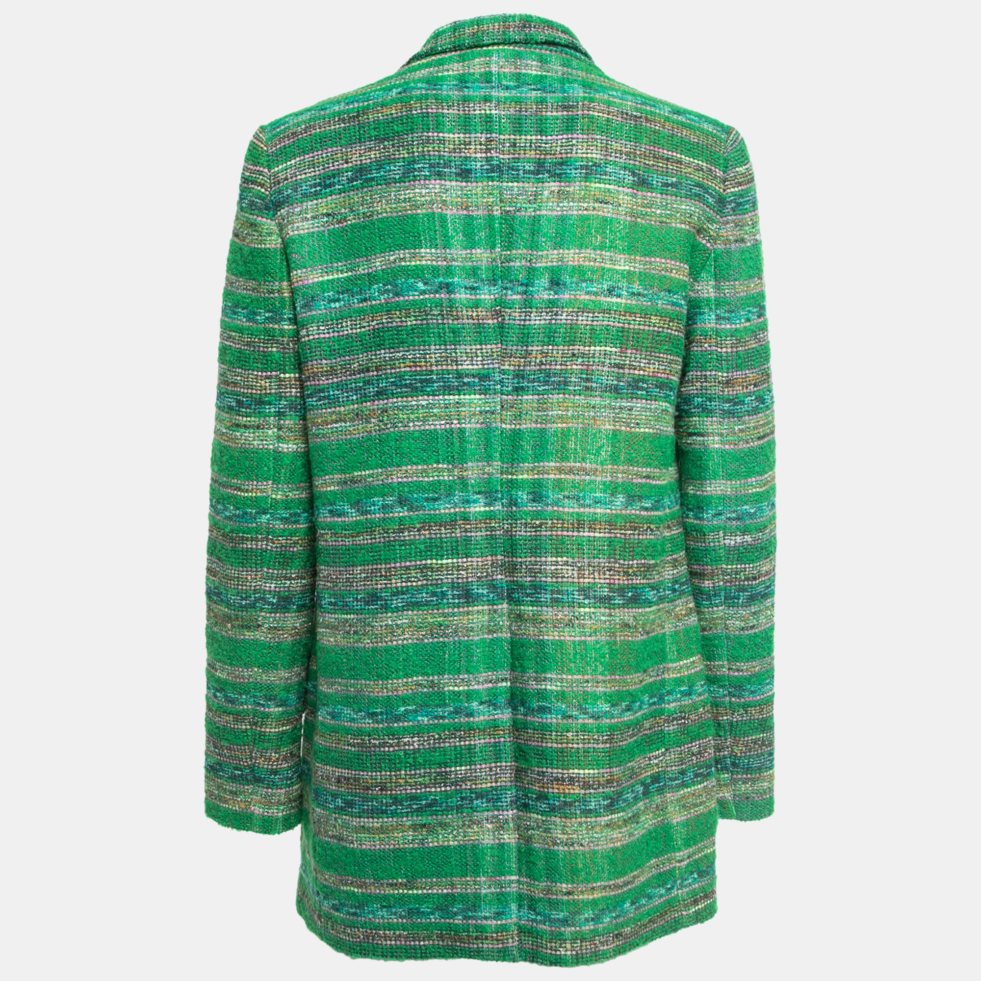 

Missoni Green Tweed Double-Breasted Blazer