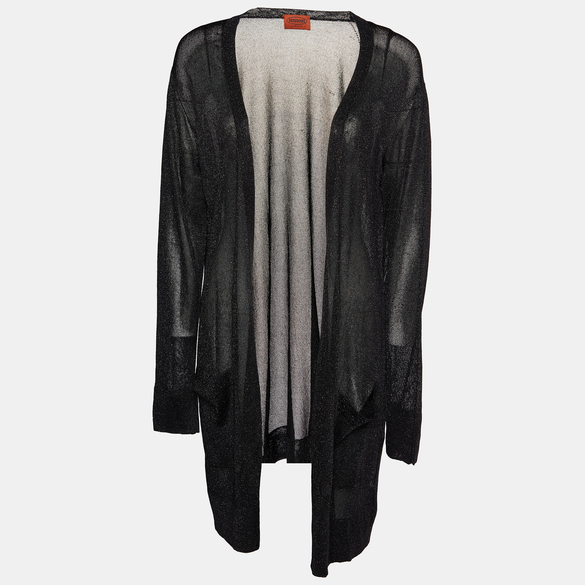 

Missoni Black Lurex Knit Open Front Shrug