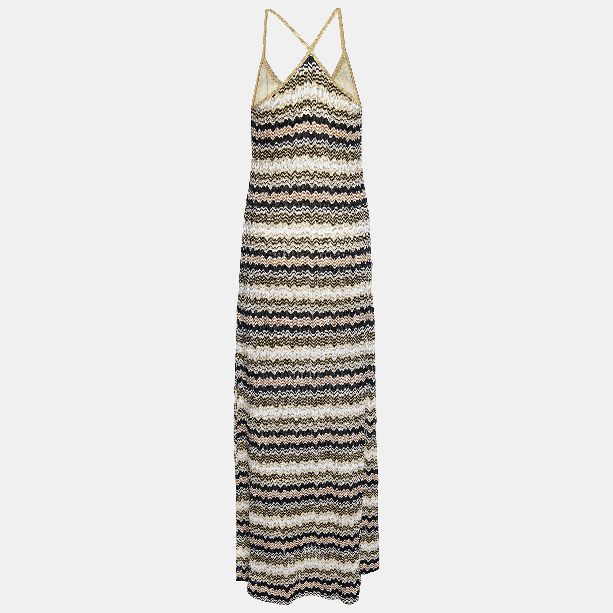 

Missoni Multicolor Patterned Lurex Knit Maxi Dress