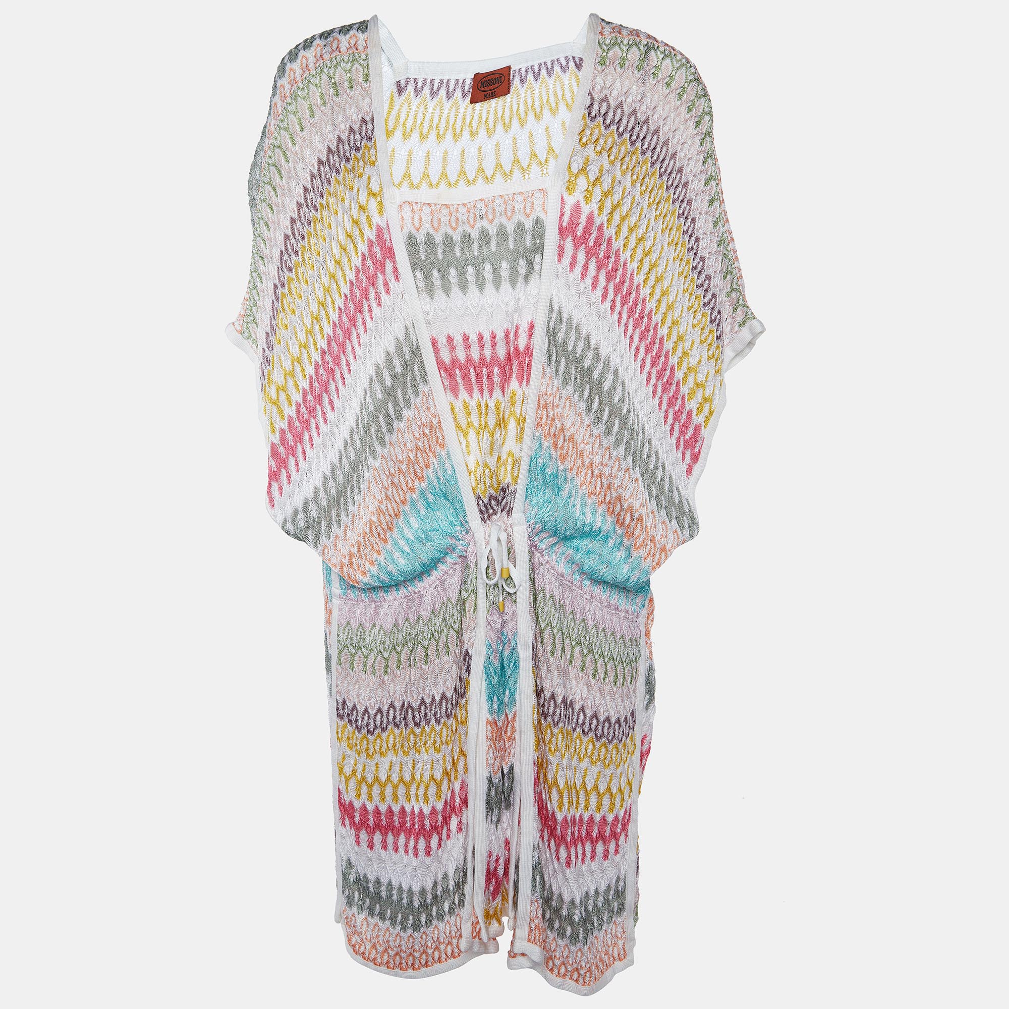 

Missoni Mare Multicolor Textured Knit Cover Up Dress
