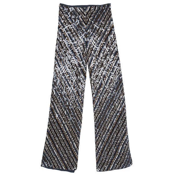 مملوكة مسبقًا Missoni Sequin Embellished Wide Pants M