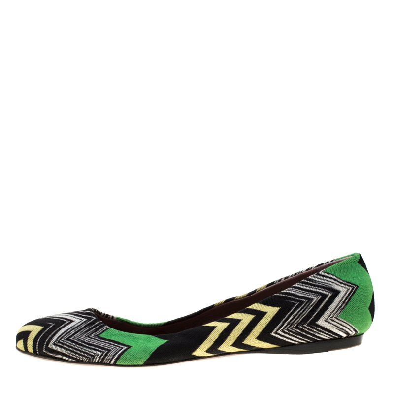 

Missoni Multicolor Knit Ballet Flats Size