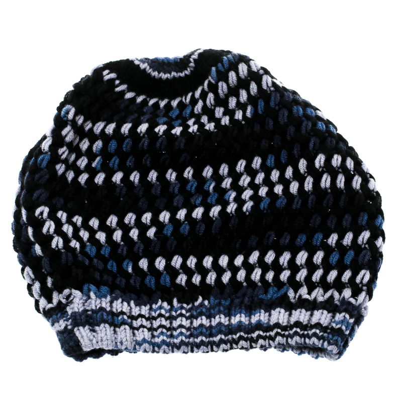 

Missoni Multicolor Chunky Knit Cashmere and Wool Beanie