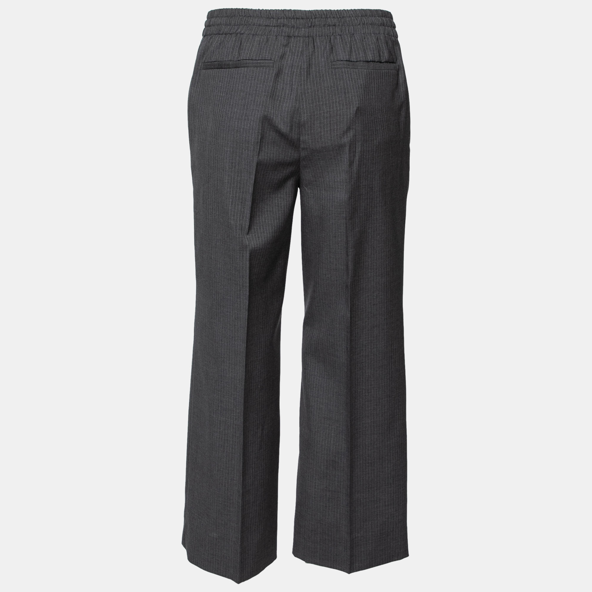 

Miu Miu Grey Wool Pantaloni Drawstring Trouser