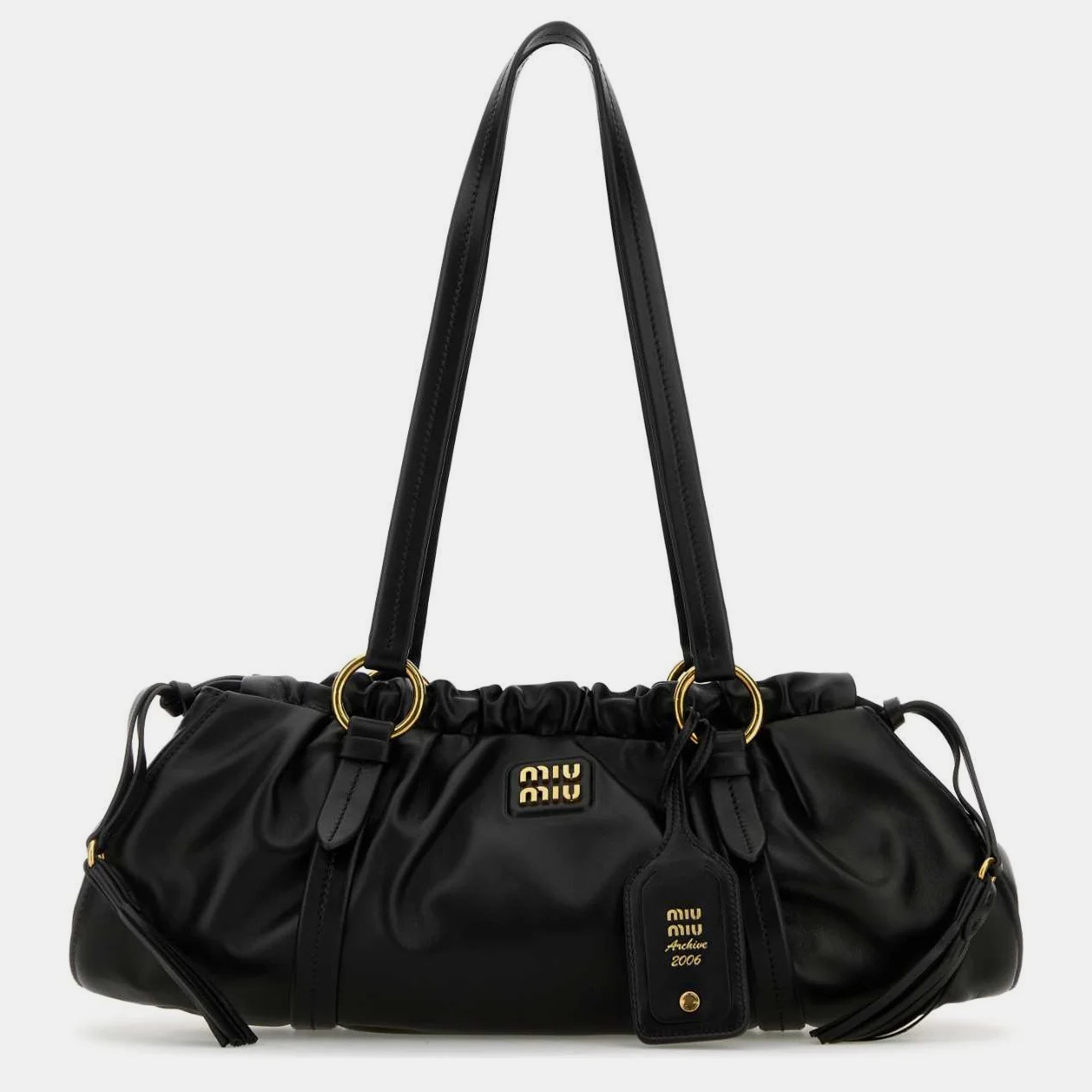 

Miu Miu Black Nappa Leather Shoulder Bag