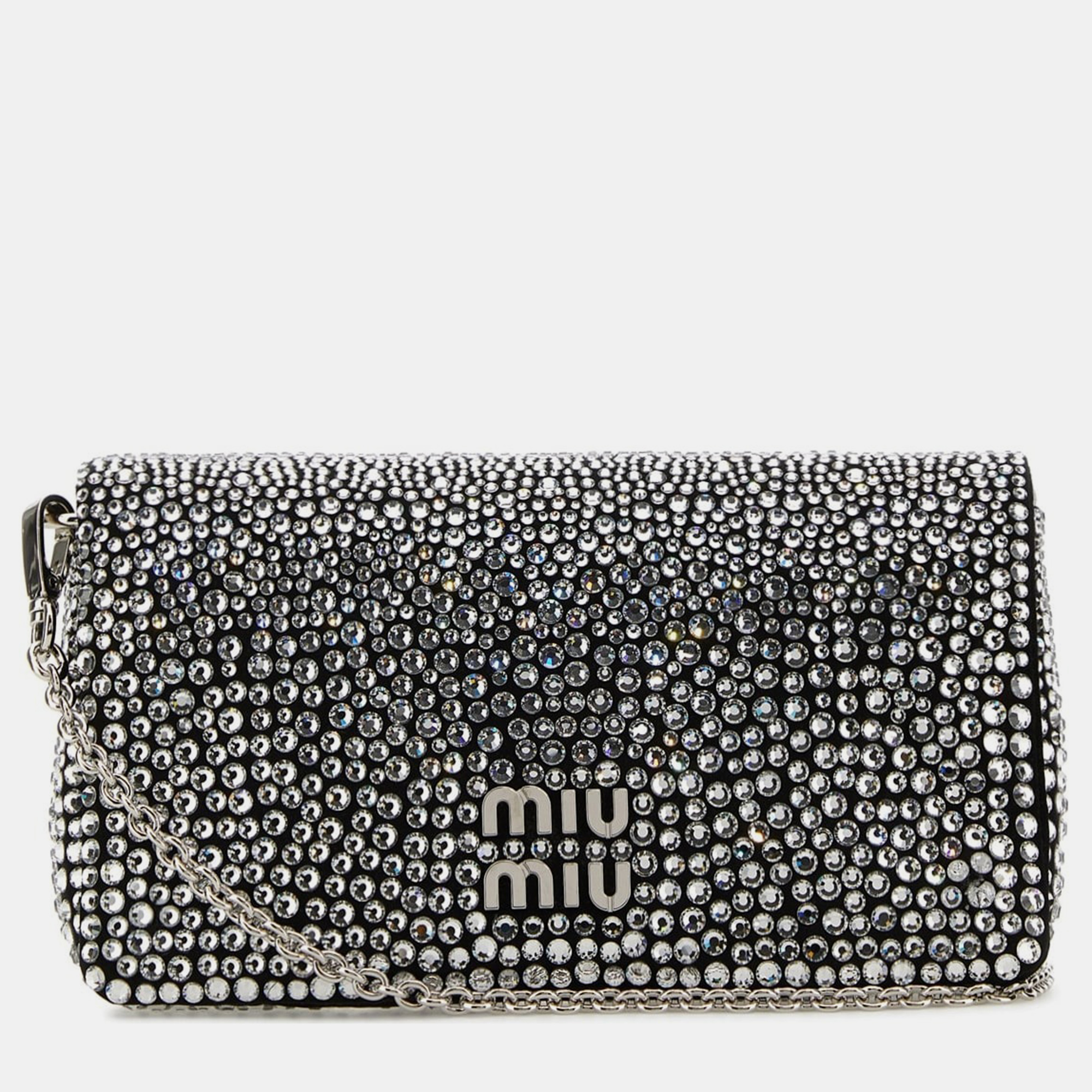 

Miu Miu Black Embellished Borsa Shoulder Bag