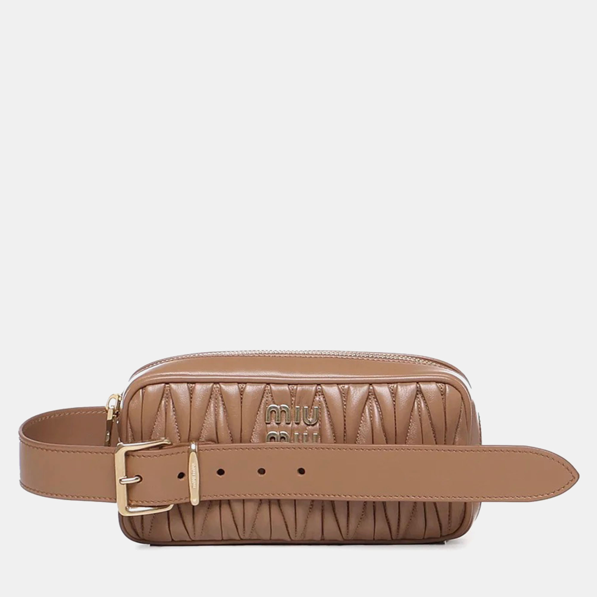 

Miu Miu brown leather Belt bag