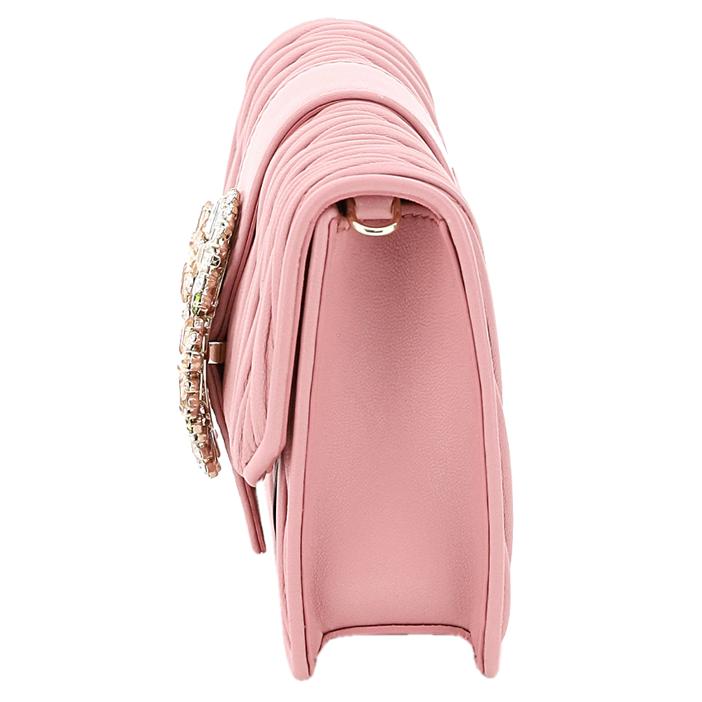 

Miu Miu Pink Leather My Miu Clutch Bag