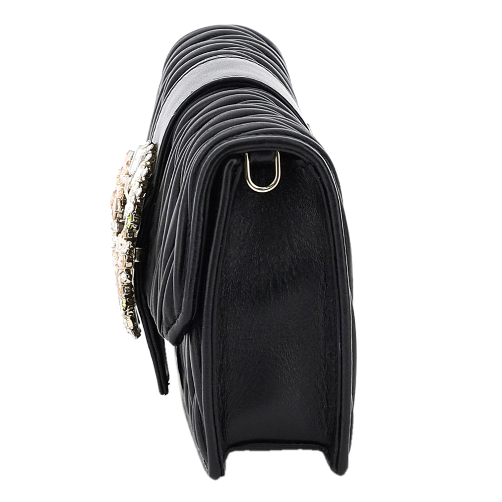 

Miu Miu Black Leather My Miu Clutch Bag
