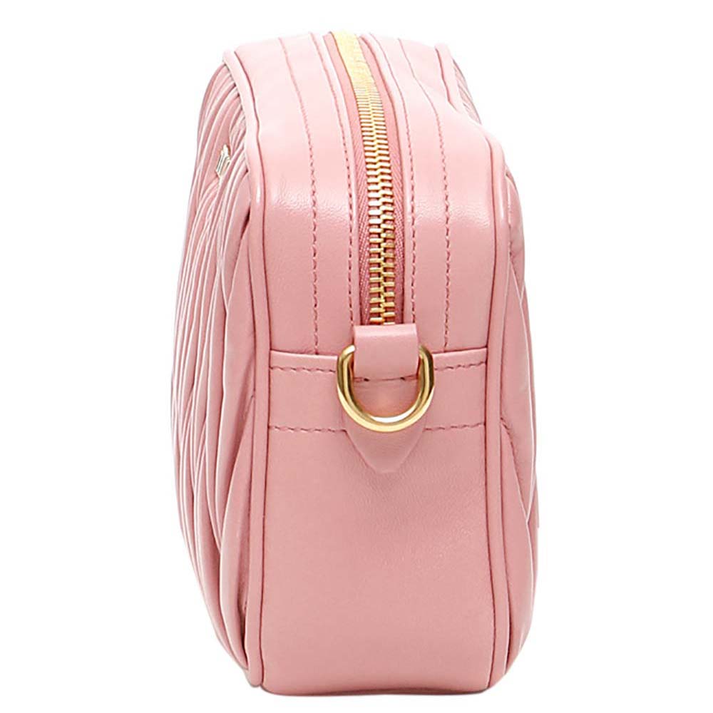 

Miu Miu Pink Matelasse Leather Nappa Camera Bag