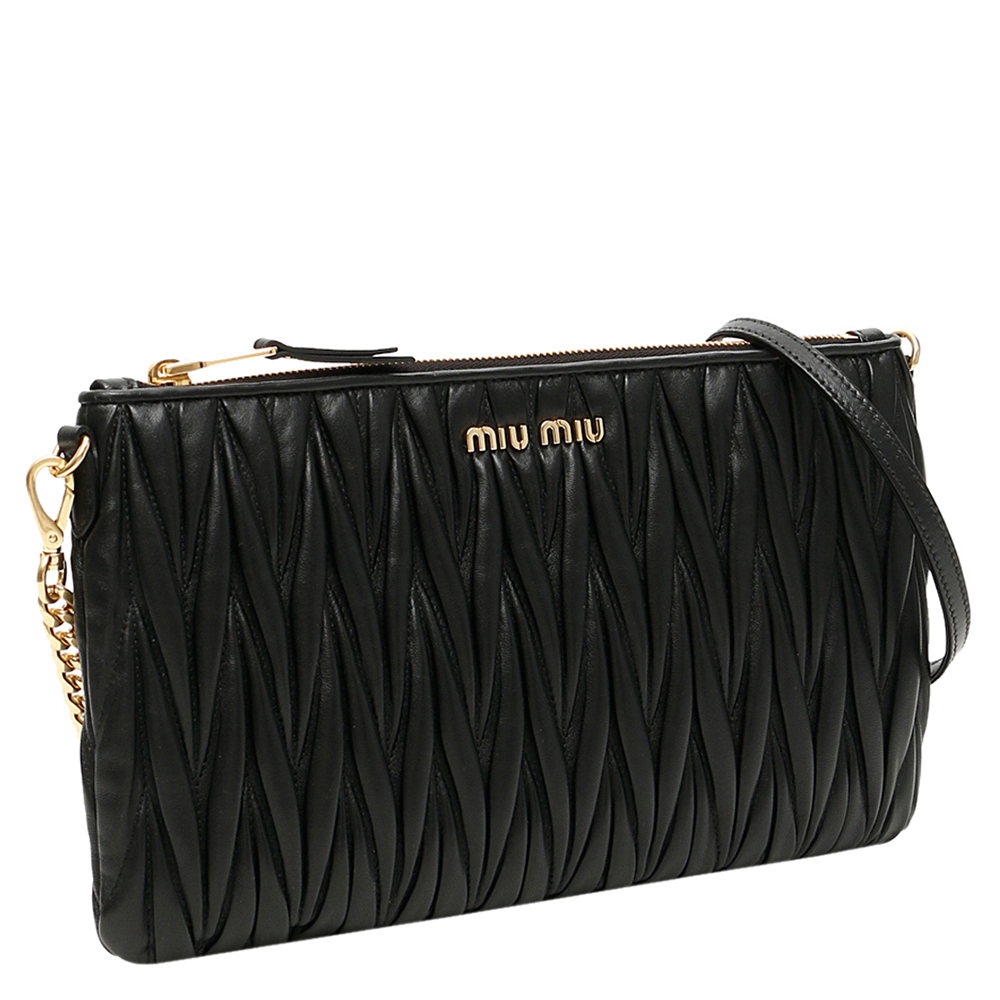 

Miu Miu Black Leather Chain Bag