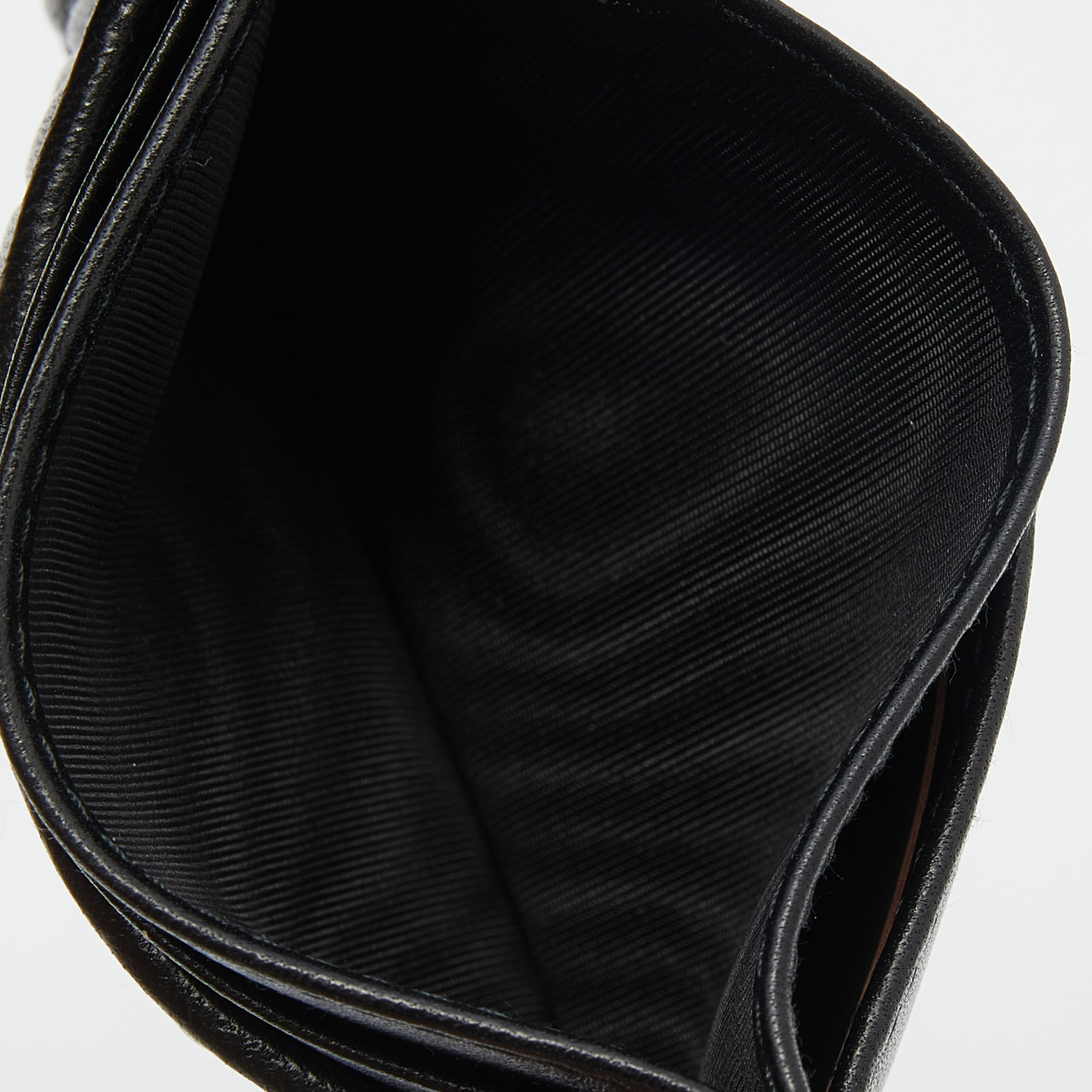 

Miu Miu Black Matelassé Leather Card Holder