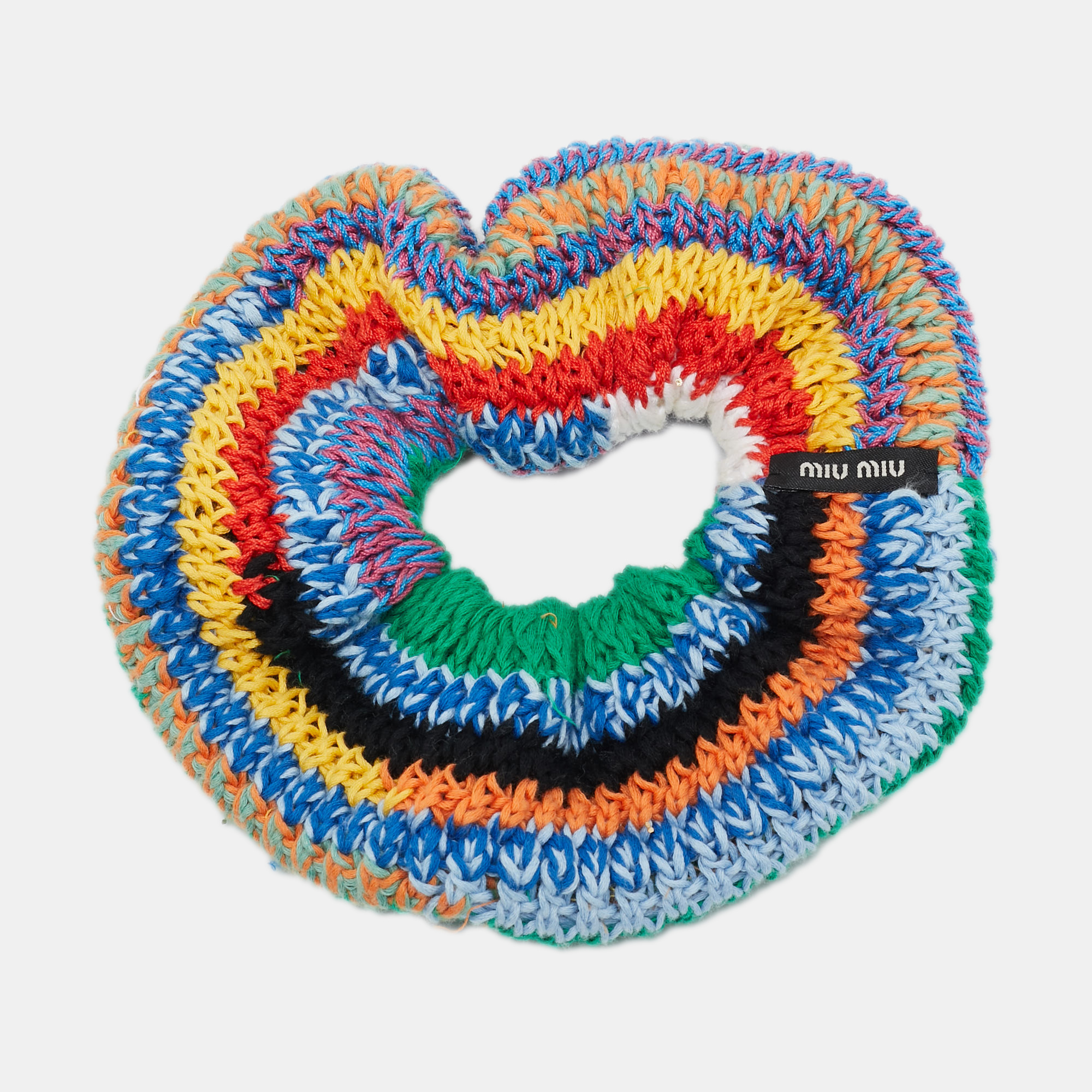 

Miu Miu Multicolor Crochet Hair Scrunchie