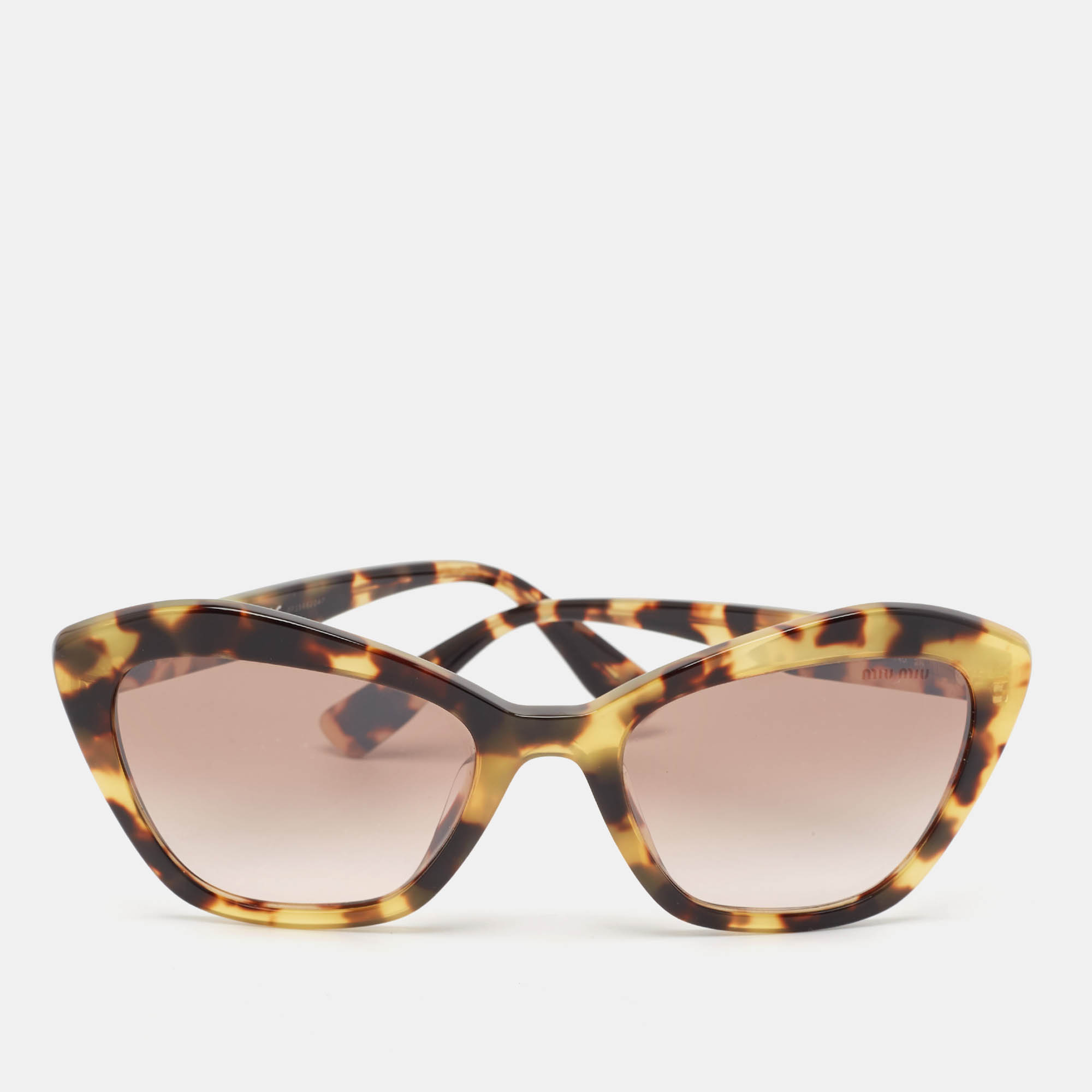 

Miu Miu Havana Brown Gradient SMU05U Cat Eye Sunglasses