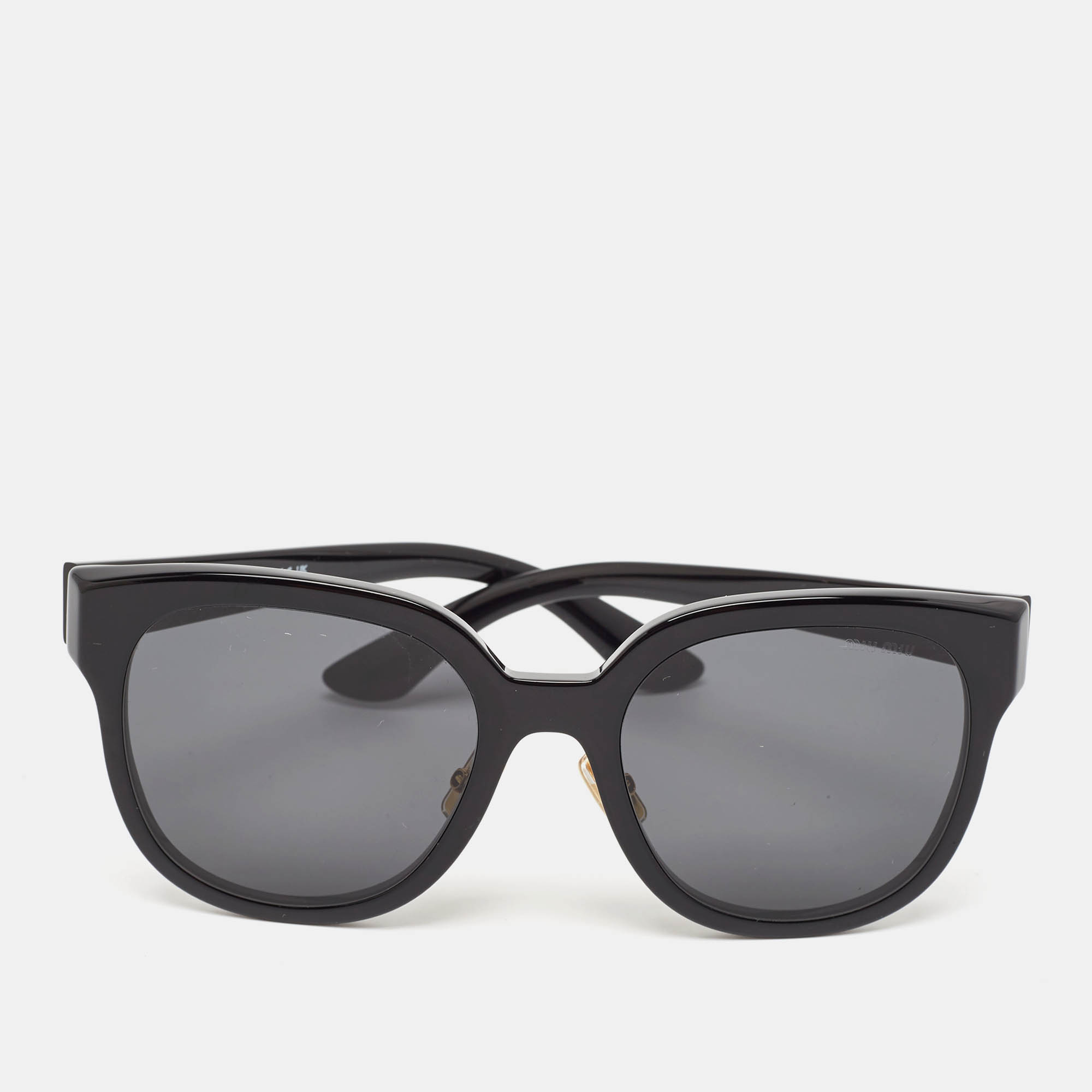 

Miu Miu Black SMU01Z Square Sunglasses