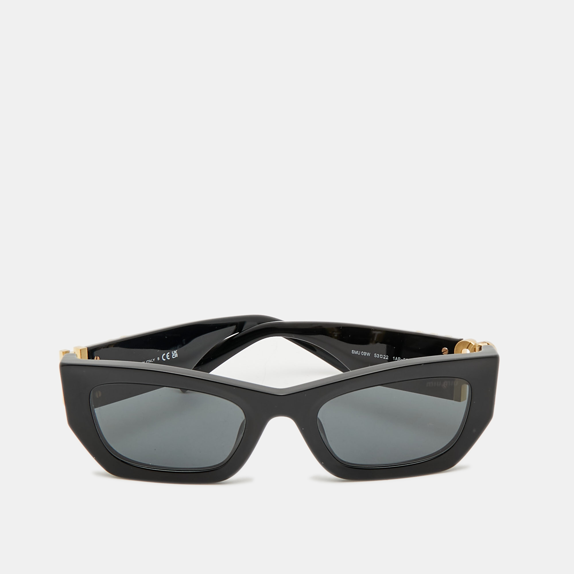 

Miu Miu Black SMU09W Rectangular Sunglasses