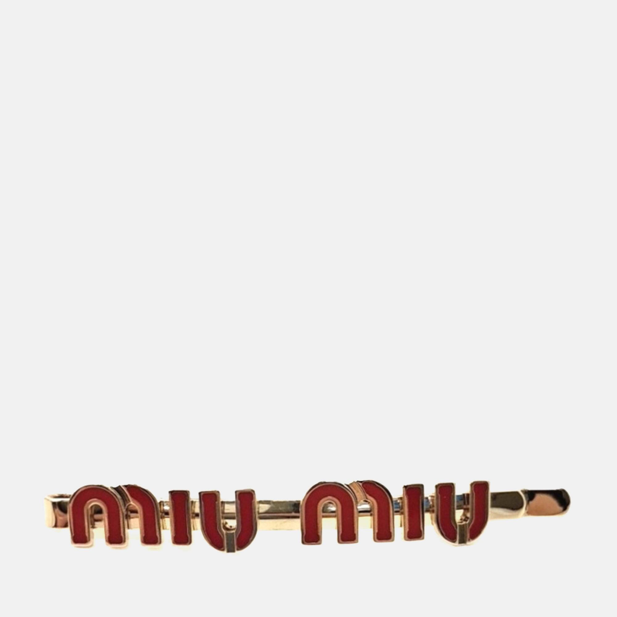

Miu Miu Gold/Red Hairpin
