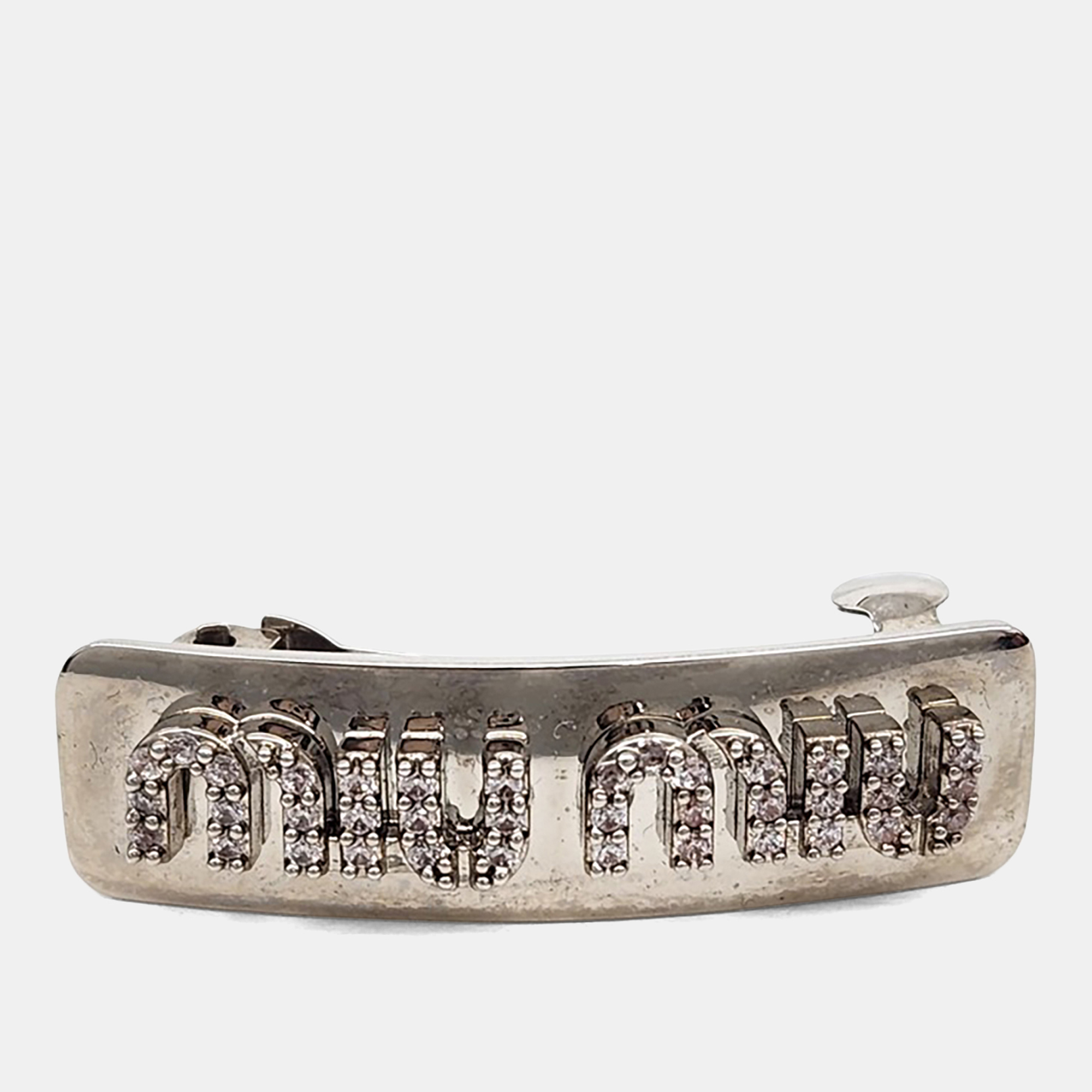 Pre-owned Miu Miu Silver Hairpin