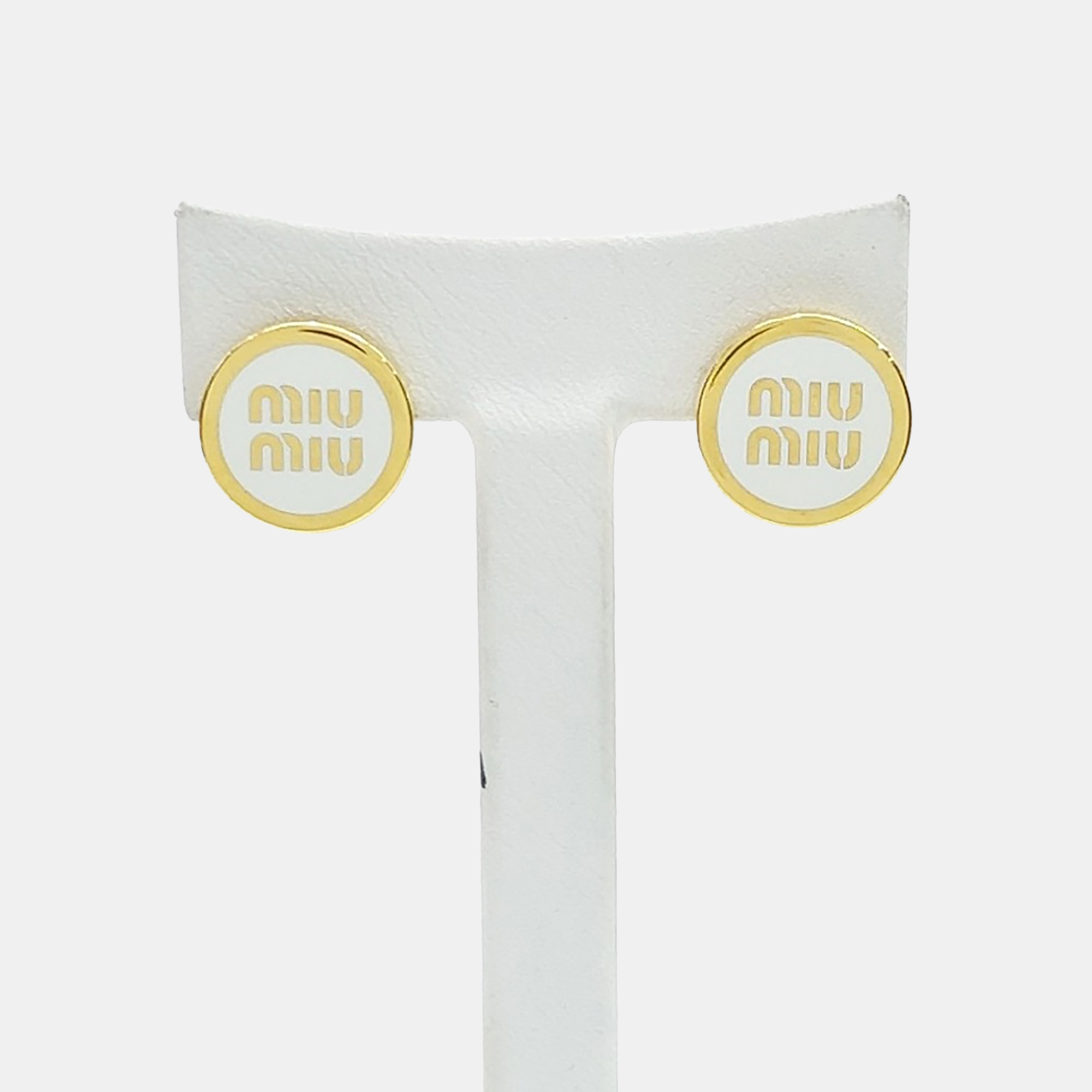 

Miu Miu earrings, Gold