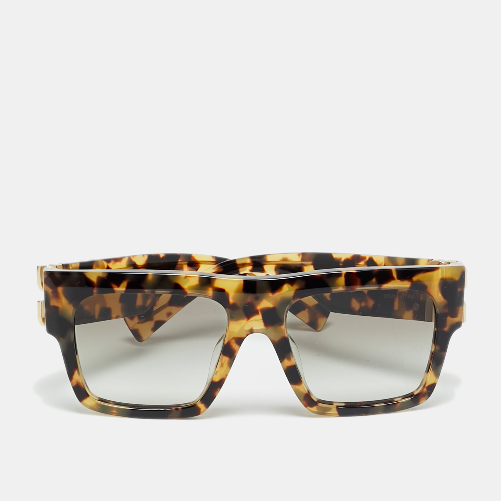 

Miu Miu Tortoise Brown Gradient SMU 10W Frame Square Sunglasses