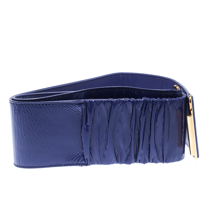 

Miu Miu Purple Patent Leather Waist Belt