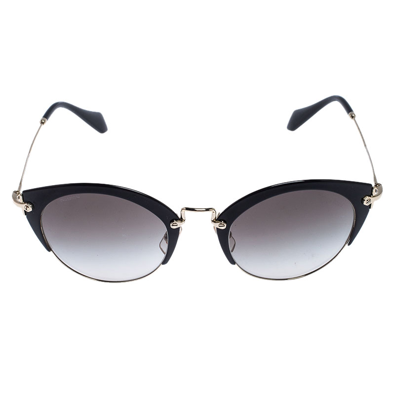 

Miu Miu Black Gradient SMU 53R Bowline Sunglasses