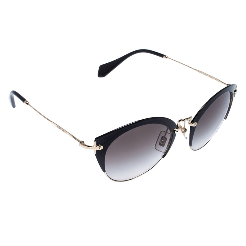 Miu Miu Black Gradient SMU 53R Bowline Sunglasses