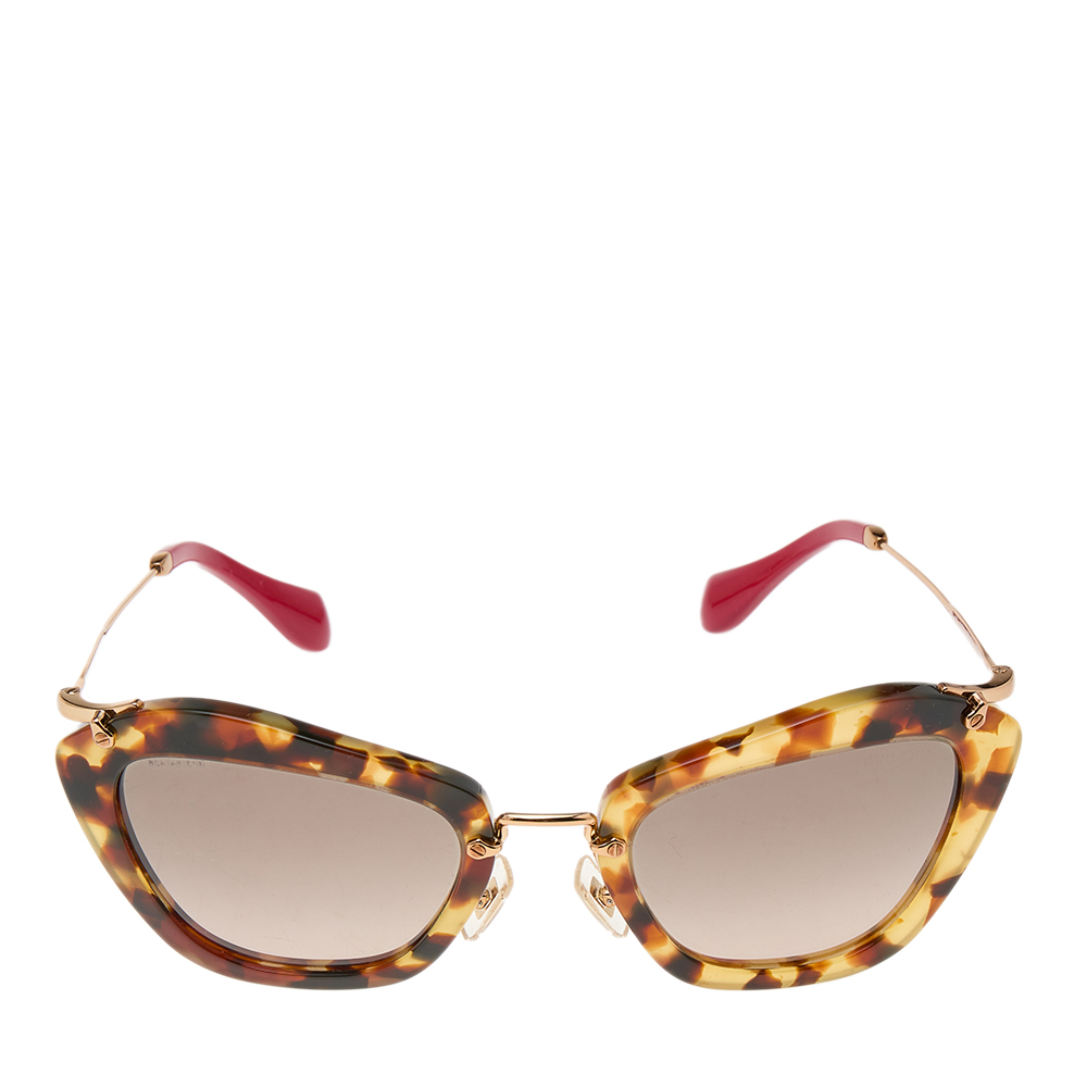 

Miu Miu Tortoise Brown SMU10N Cat Eye Sunglasses