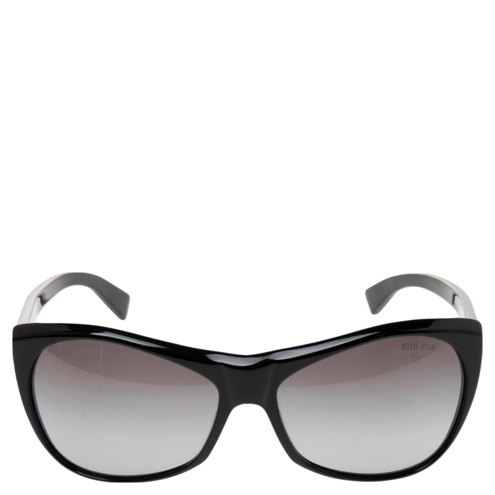 

Miu Miu Black SMU02L Gradient Rectangle Sunglasses