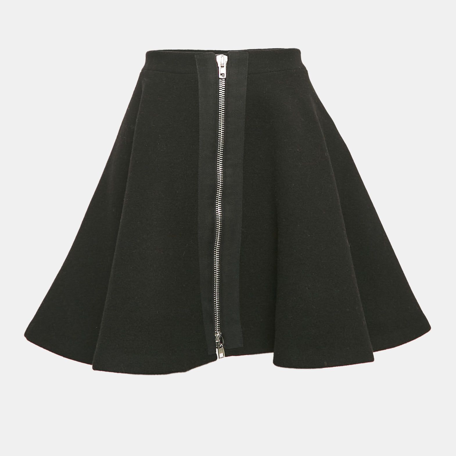 

Miu Miu Black Wool Flared Mini Skirt M