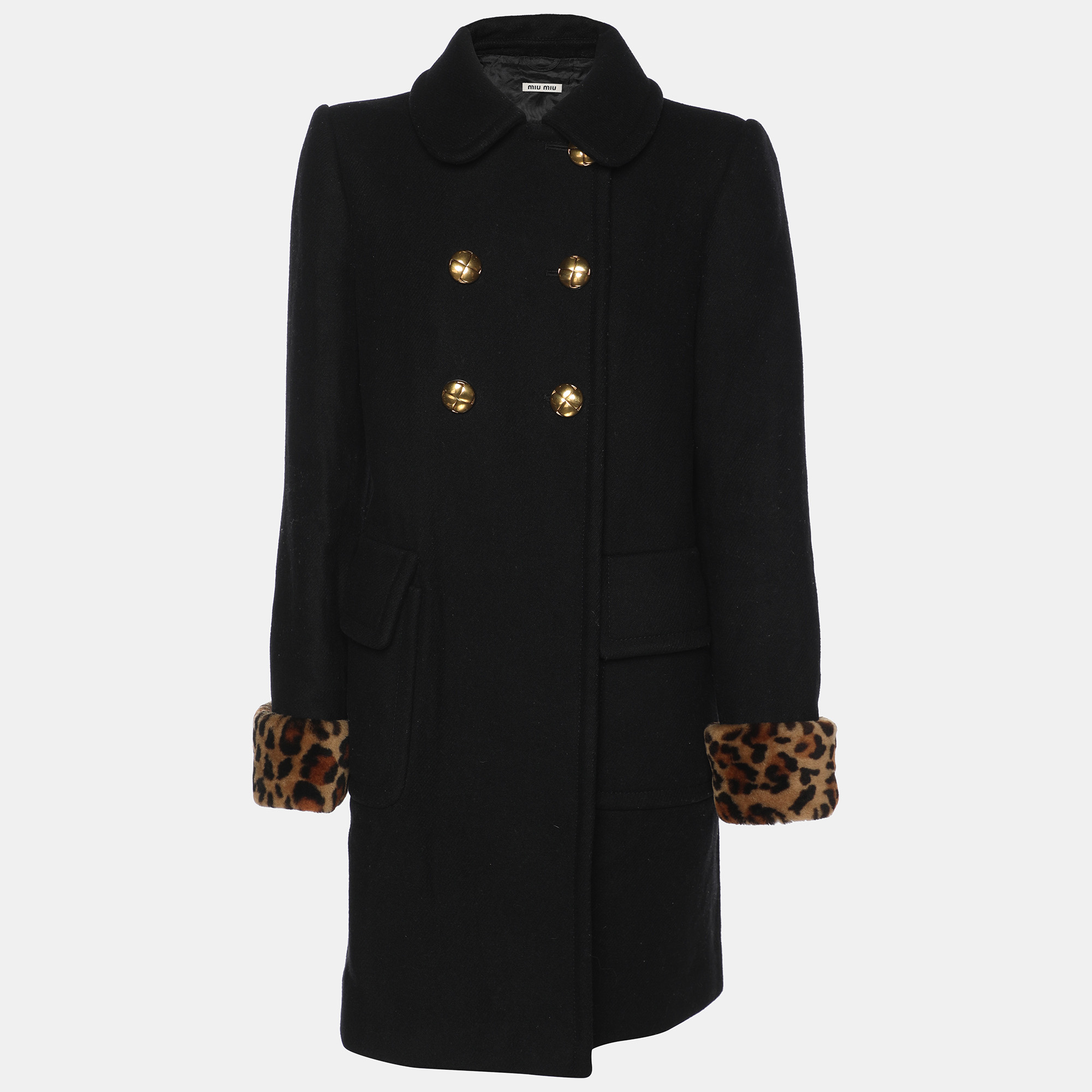 

Miu Miu Black Wool Coat M
