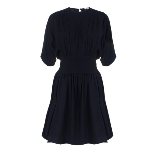 Pre Owned فستان ميو ميو مزين بفتحة مفتاح خلفية أسود M