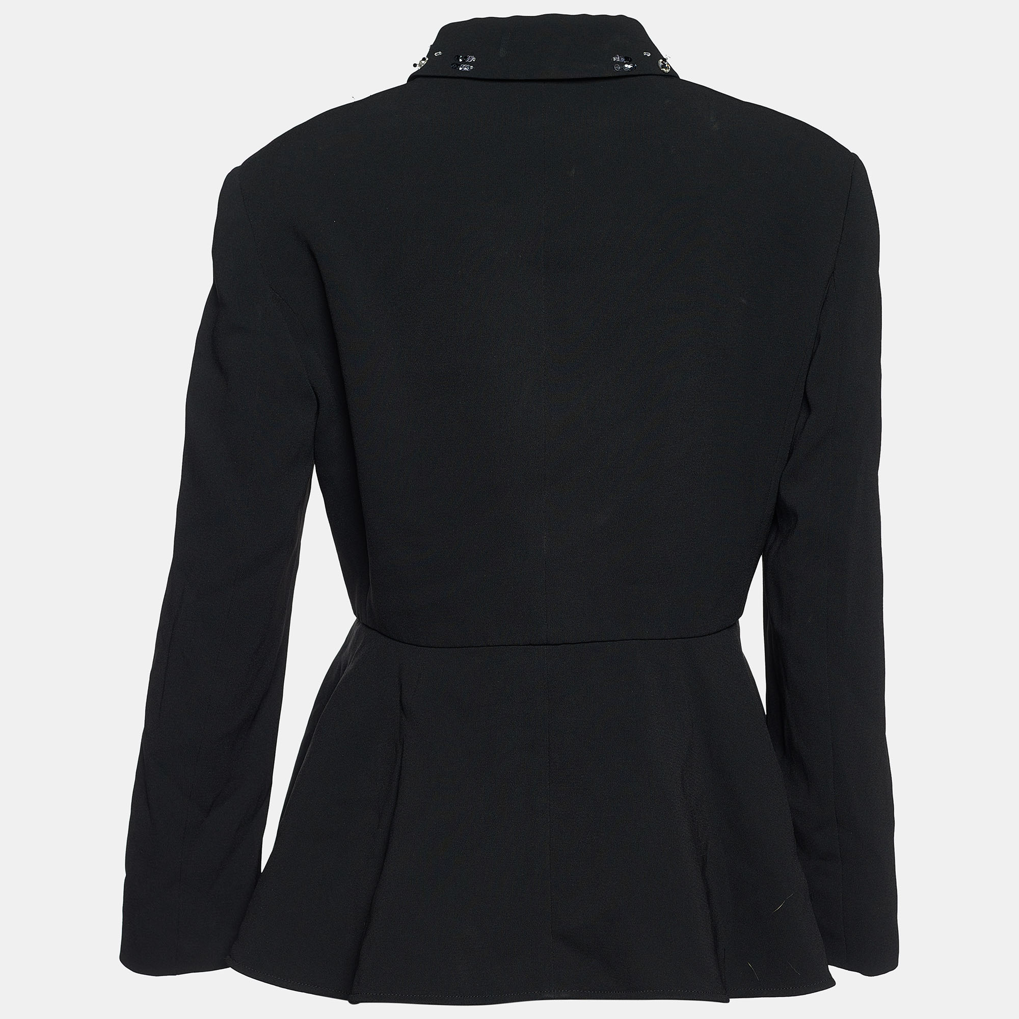 

Miu Miu Black Synthetic Crystal Embellished Blazer