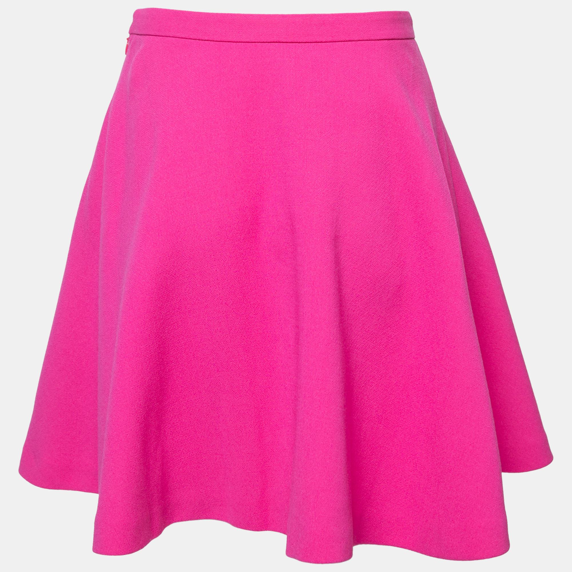 

Miu Miu Pink Wool Crepe Skater Skirt