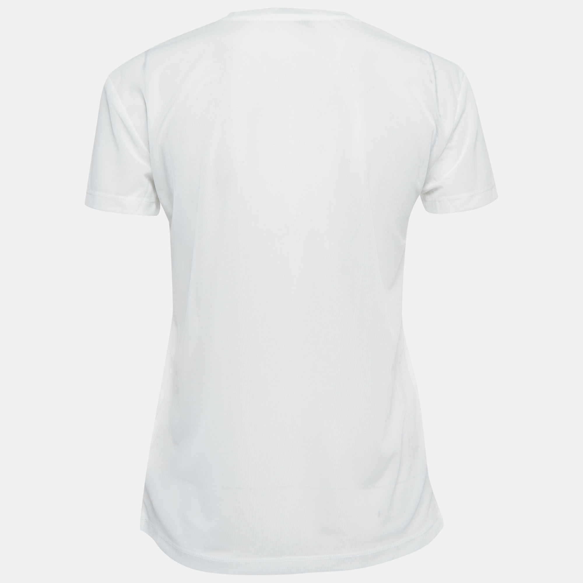 

Miu Miu White Synthetic Crew Neck Short Sleeve T-Shirt
