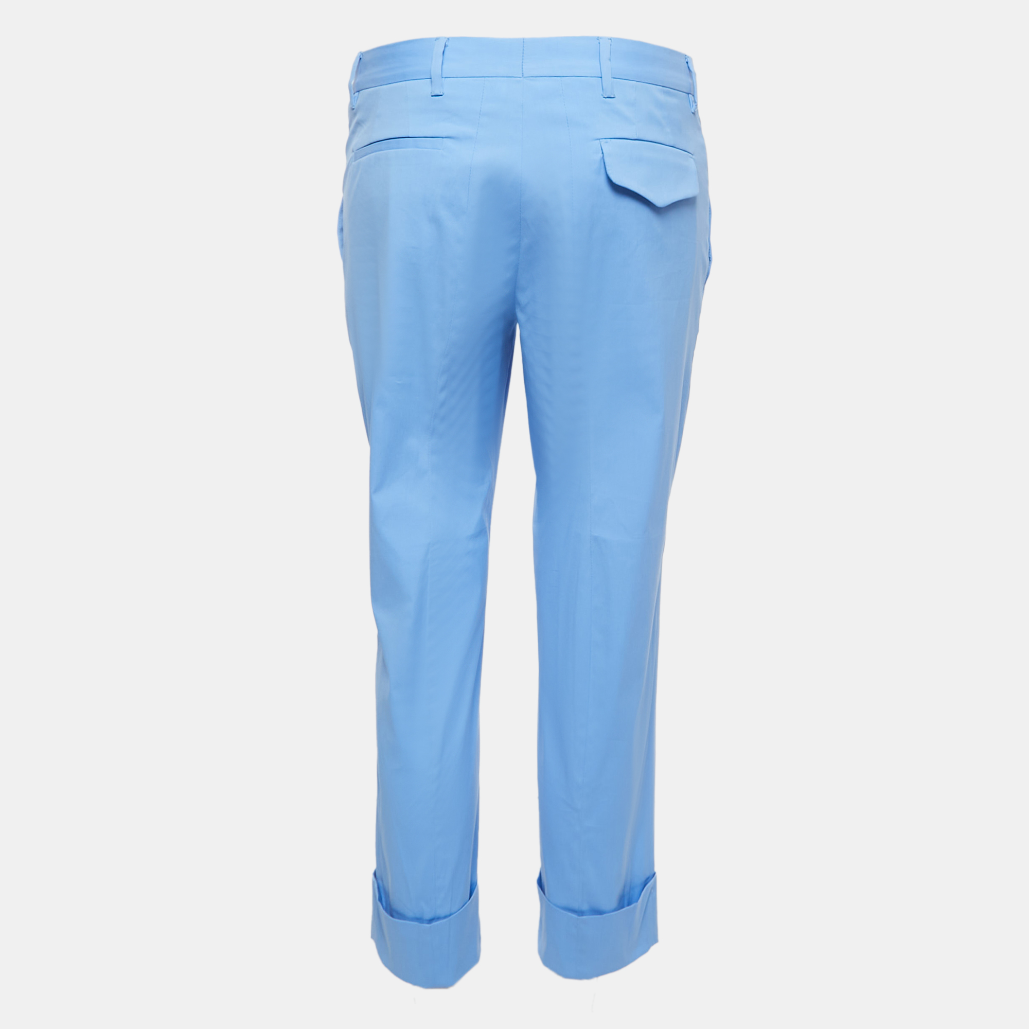 

Miu Miu Blue Stretch Cotton Trousers