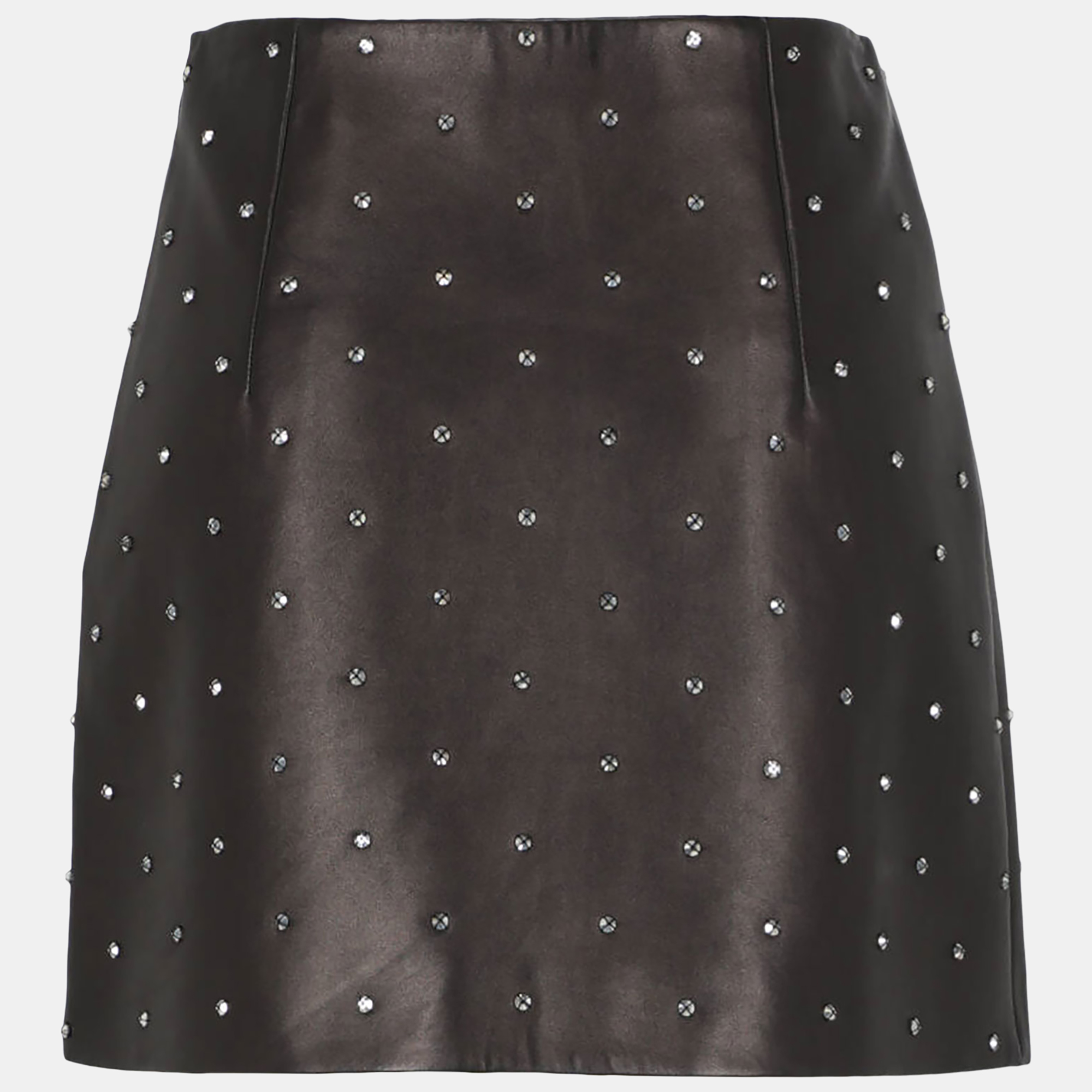 

Miu Miu Women' Leather Mini Skirt - Black