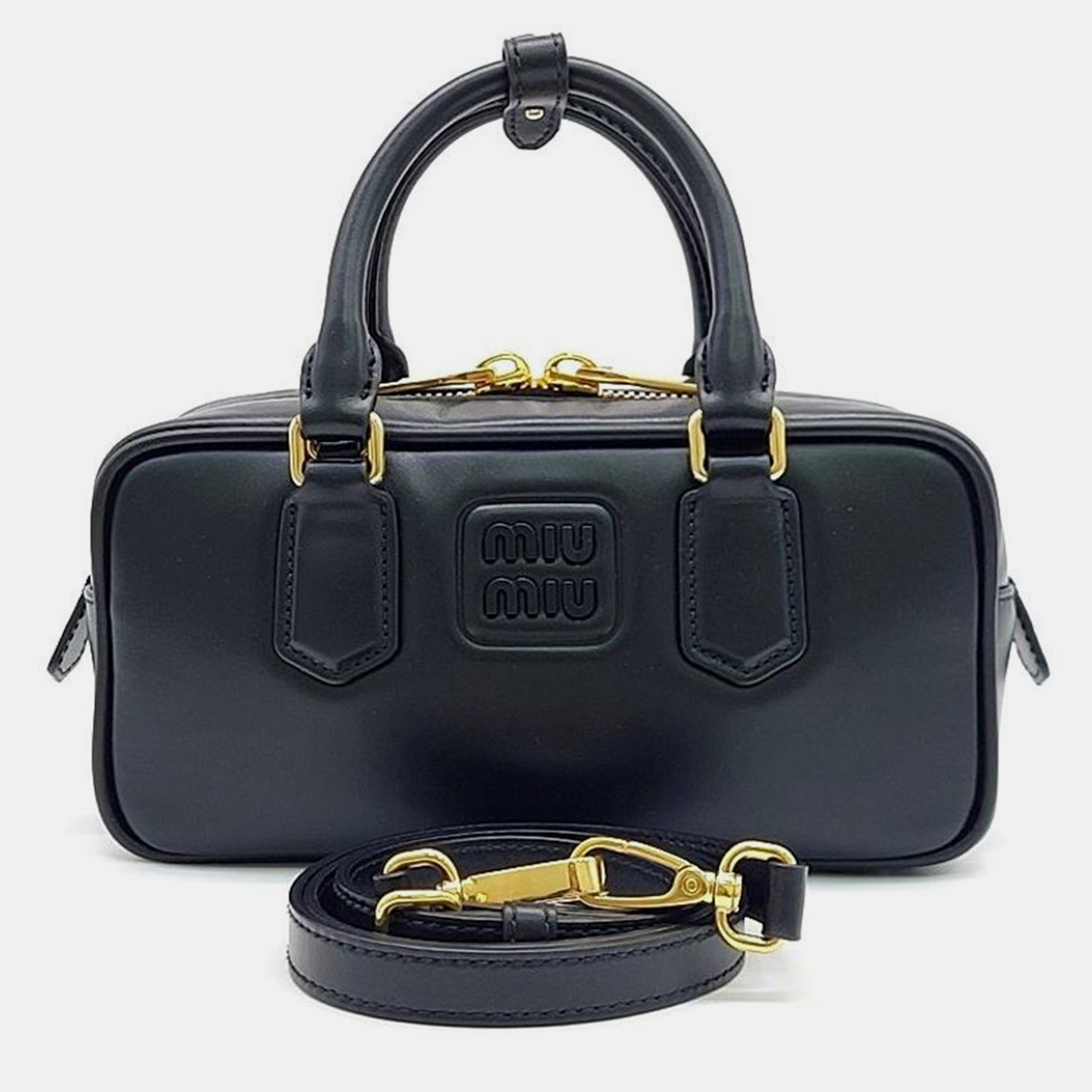 

Miu Miu Arkady Tote And Crossbody Bag, Black