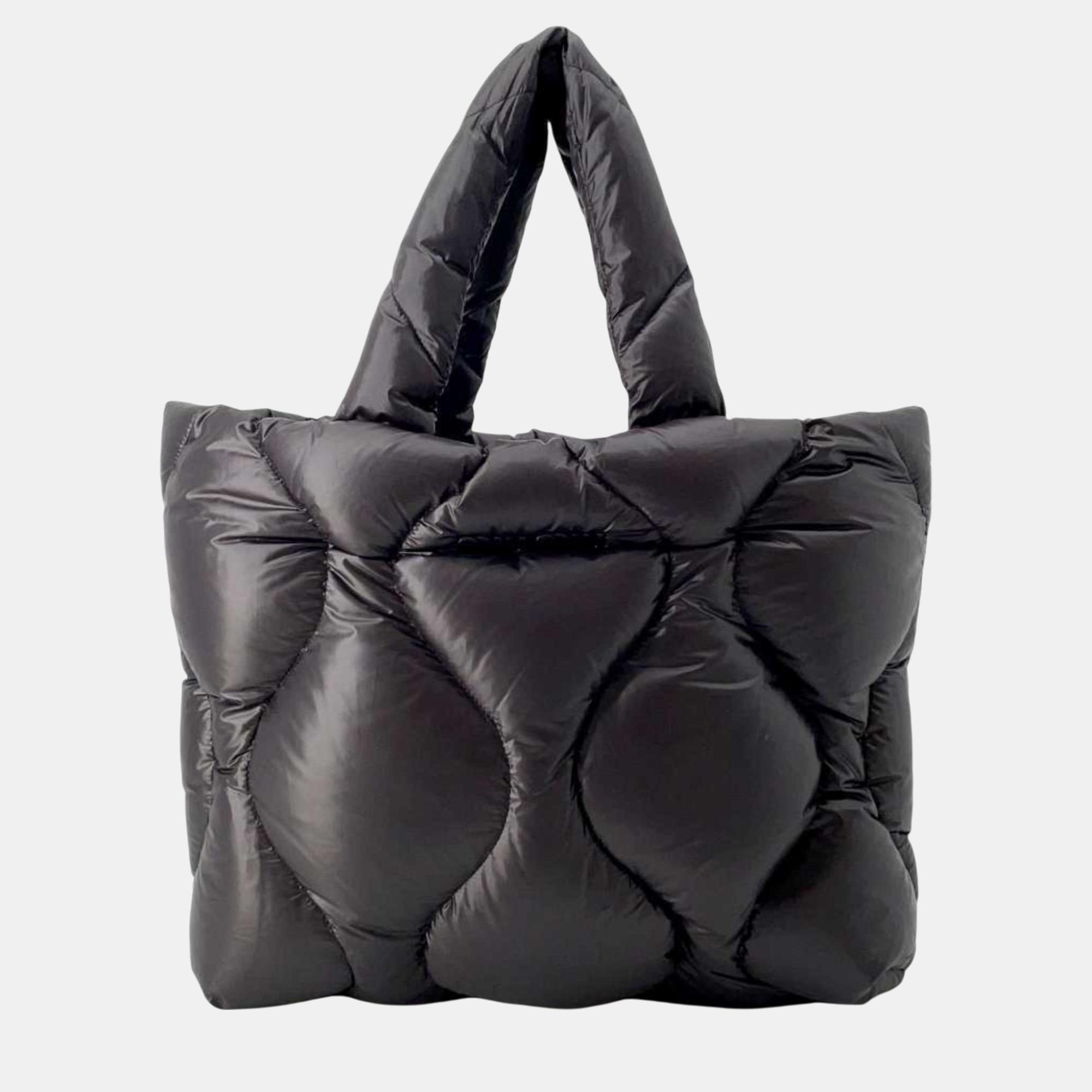 

Miu Miu Padded Nylon Black Tote Bag