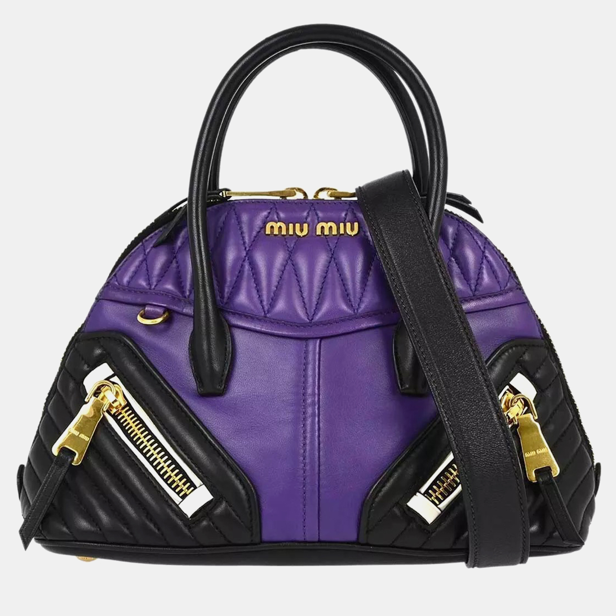 

Miu Miu Purple Black Handbag