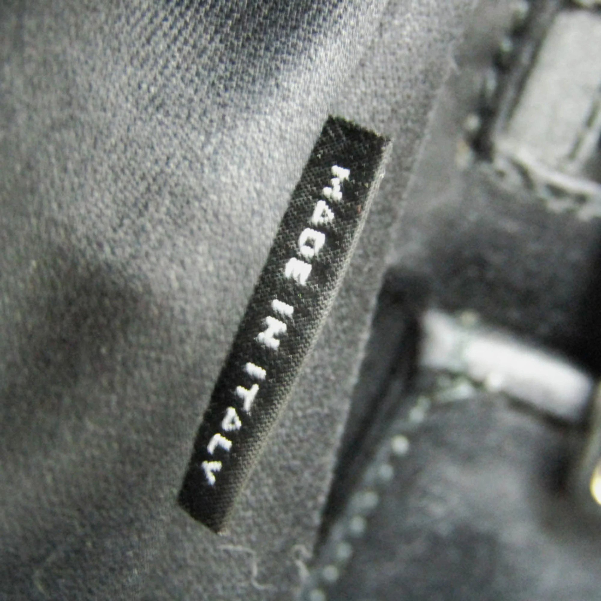Miu Miu Black Nylon/Knit Cat Applique Backpack 
