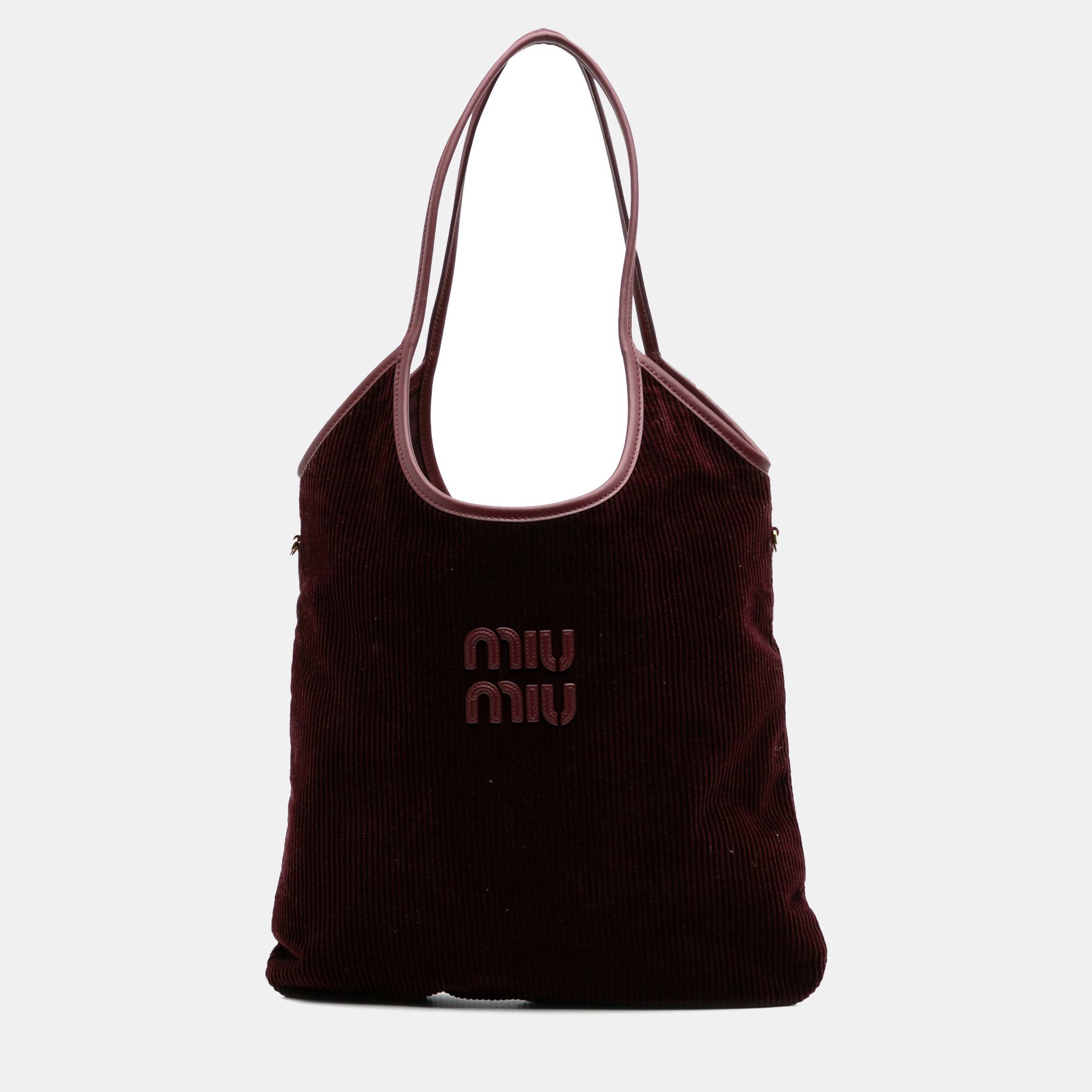 

Miu Miu Red Corduroy Ivy Tote