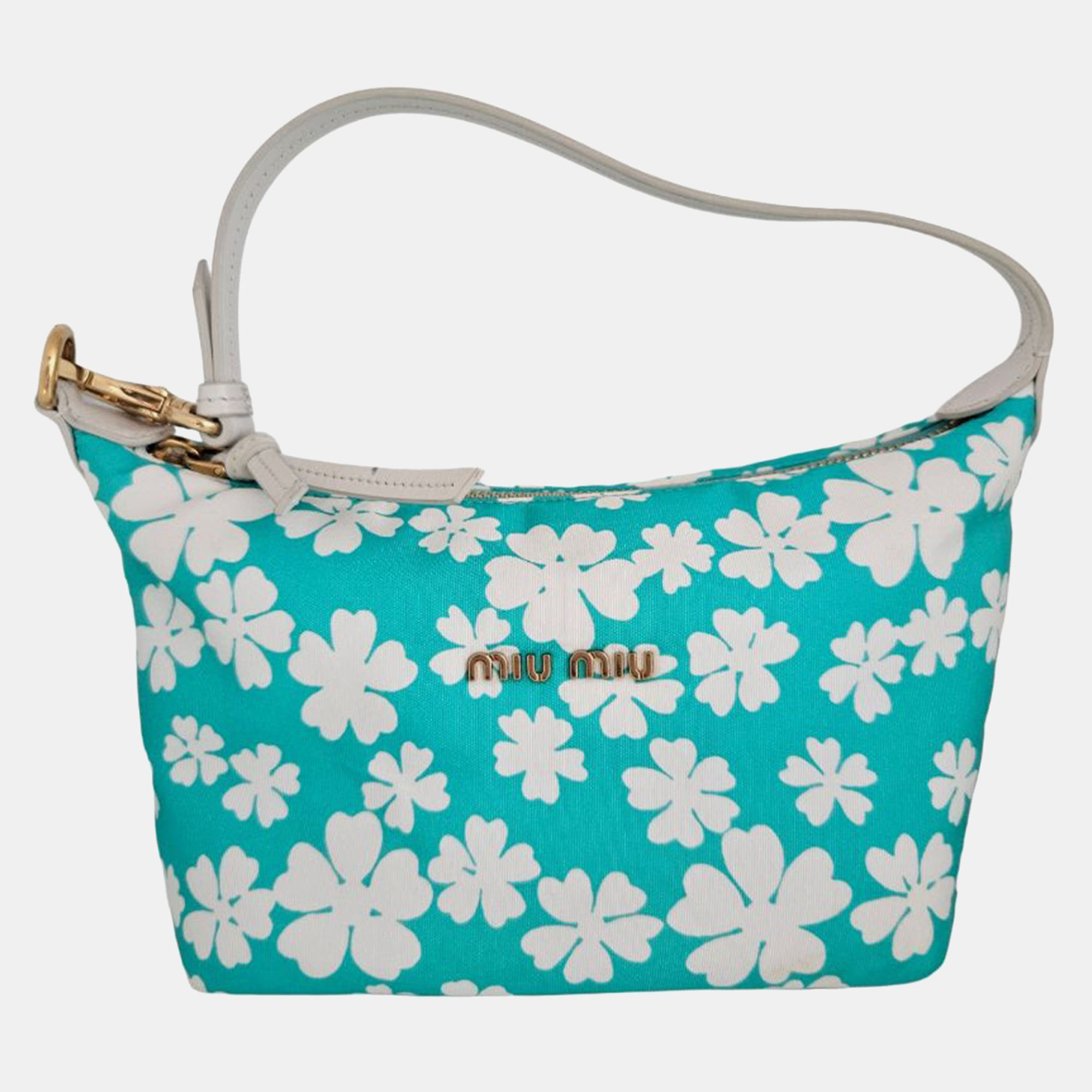 

Miu Miu Floral Printed Hobo Bag, Blue