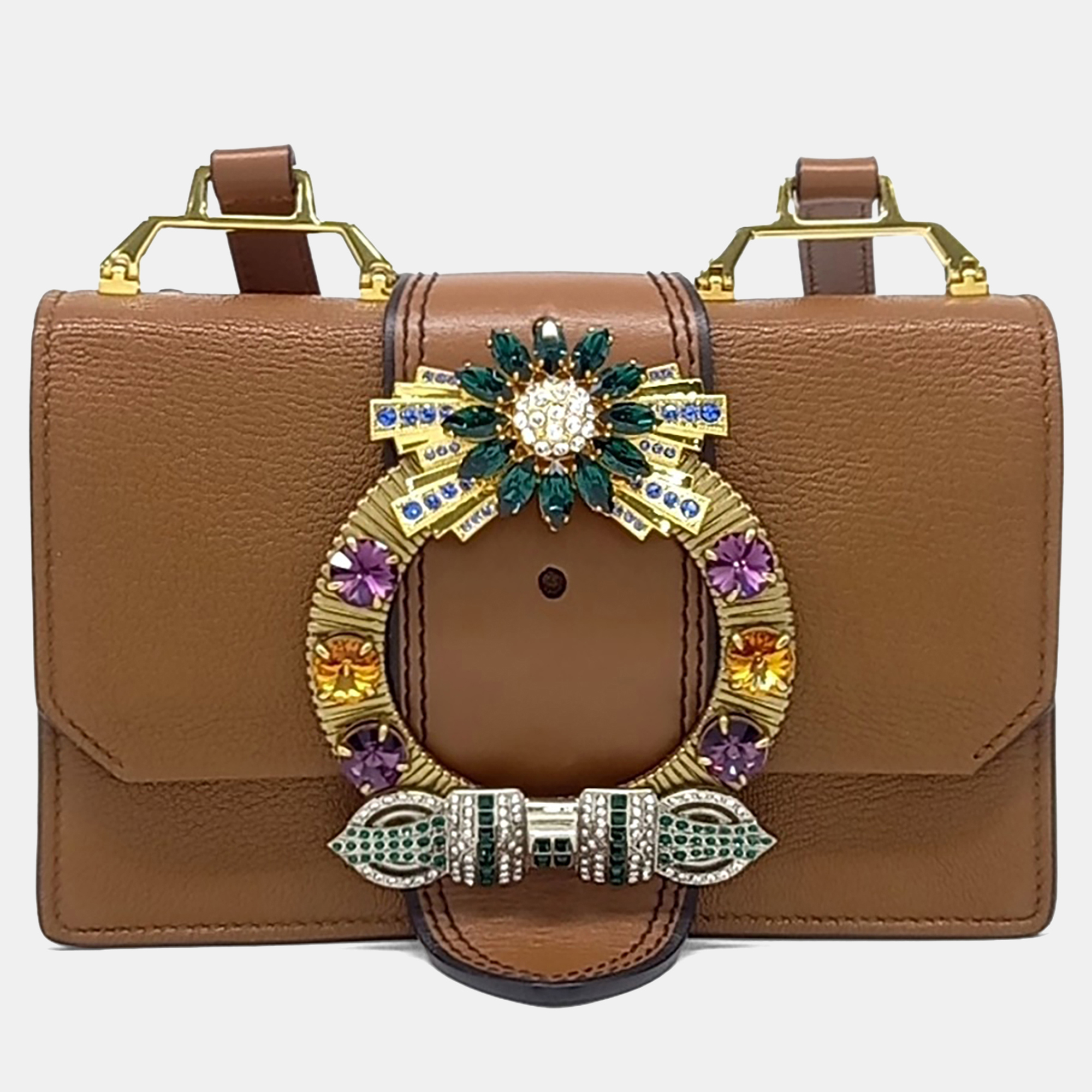 

Miu Miu Brown Leather Lady Bag