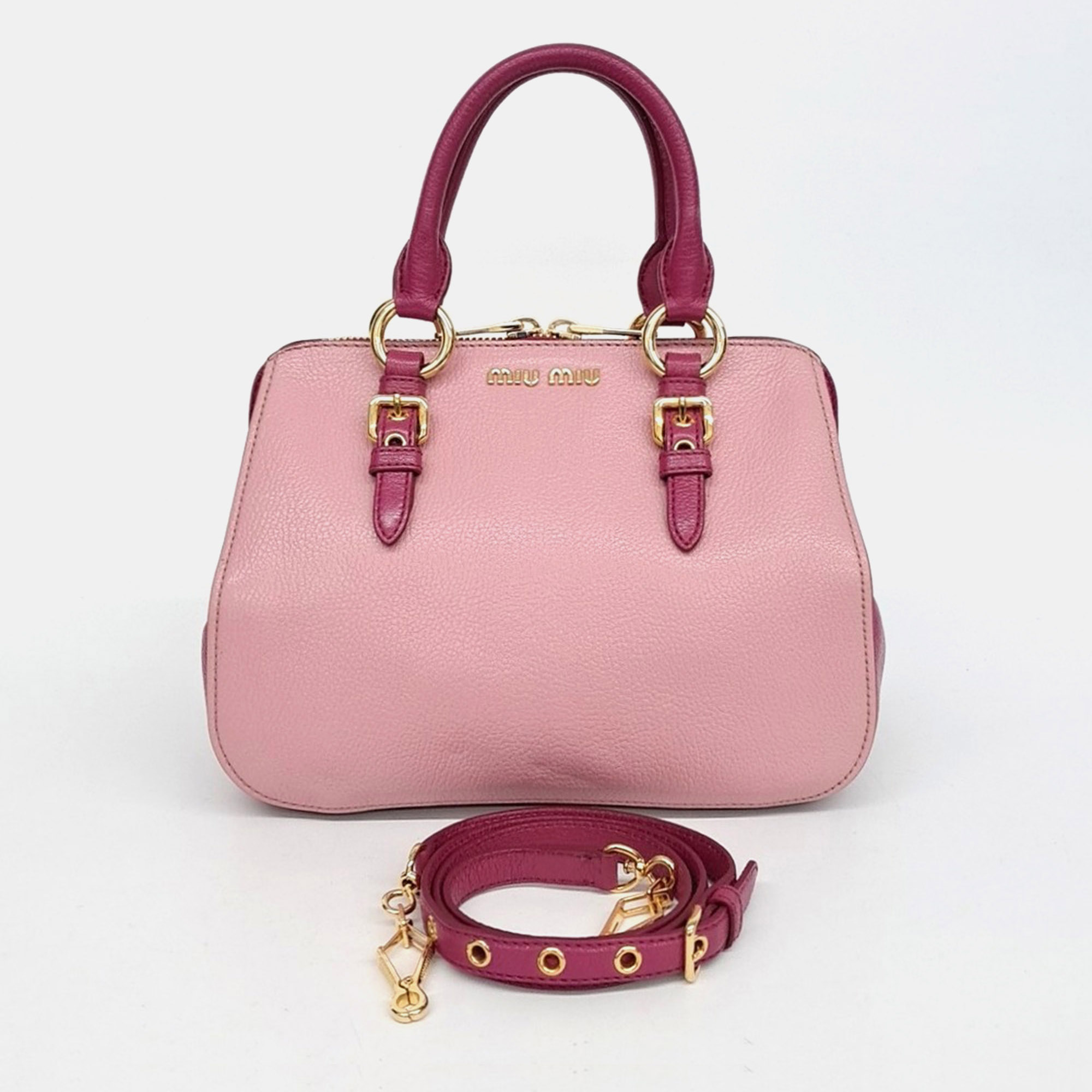 

Miu Miu Pink Leather tote and shoulder bag